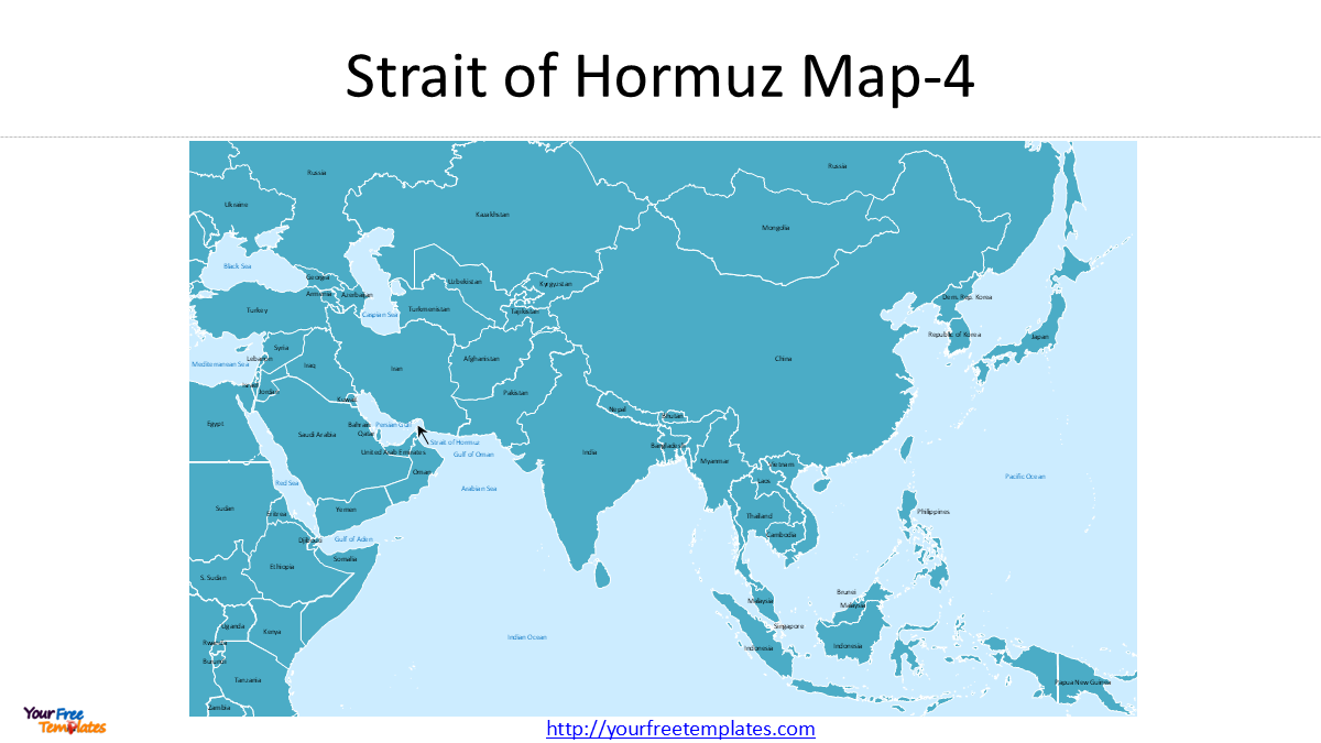 Strait of Hormuz Map 4 strait of hormuz map
