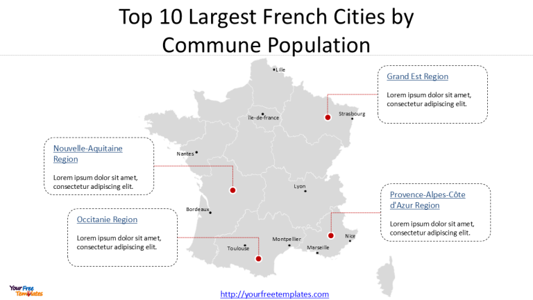 Largest cities in France