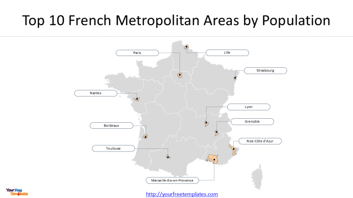 largest metropolitan areas in France