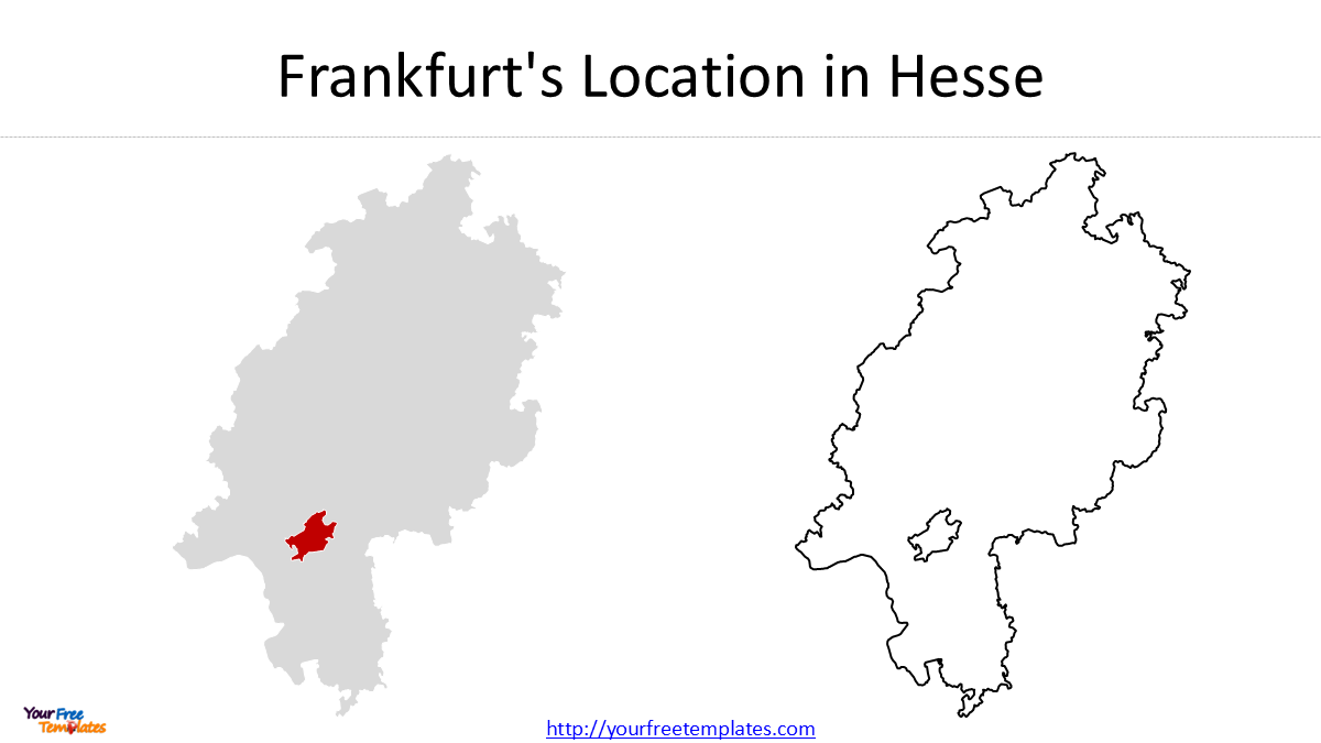 Frankfurt City Map: Free Outline, Districts and Administrative Maps 1 Frankfurt city map