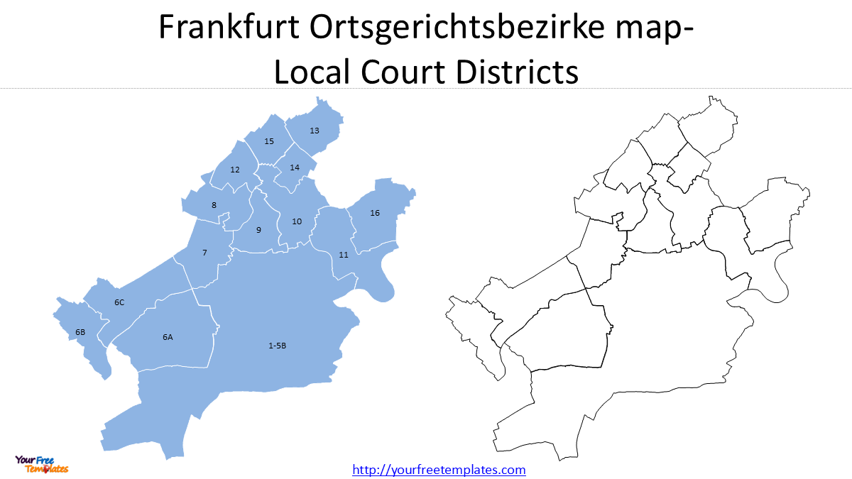 Frankfurt City Map: Free Outline, Districts and Administrative Maps 4 Frankfurt map