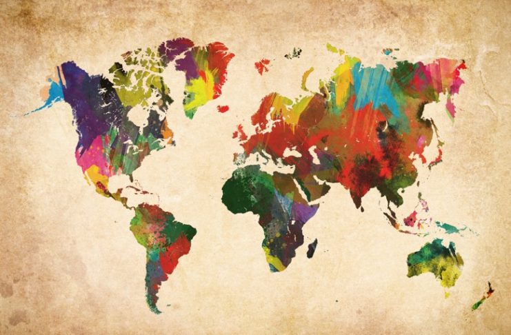 Equal Earth world map