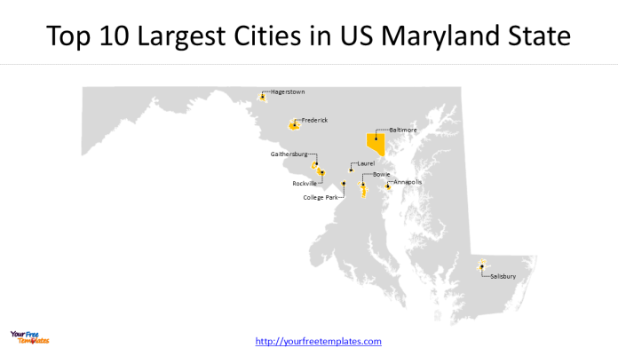 top 10 cities in Maryland