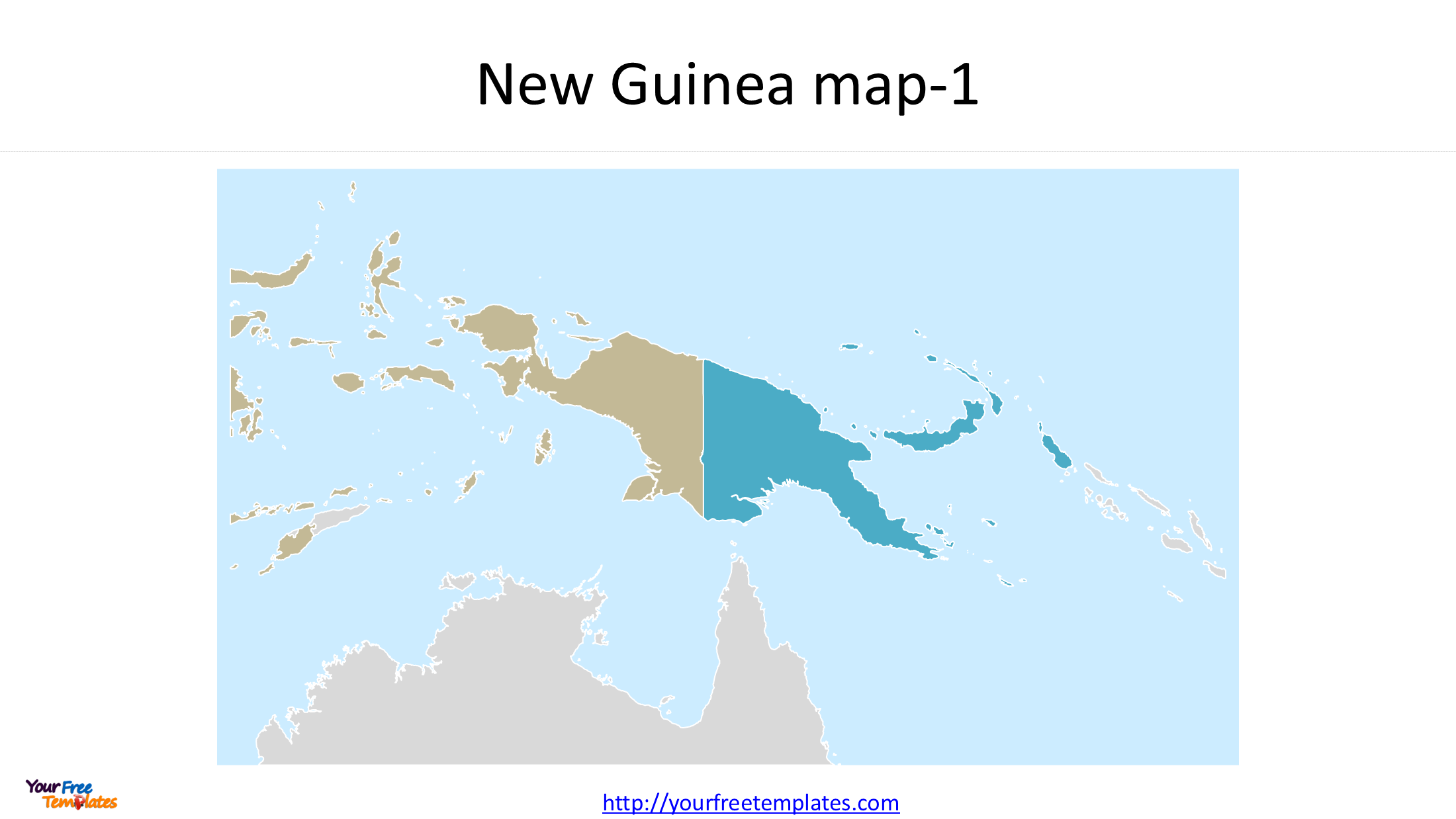 New Guinea Map Download: Island Outline & Political Map 1 New Guinea map