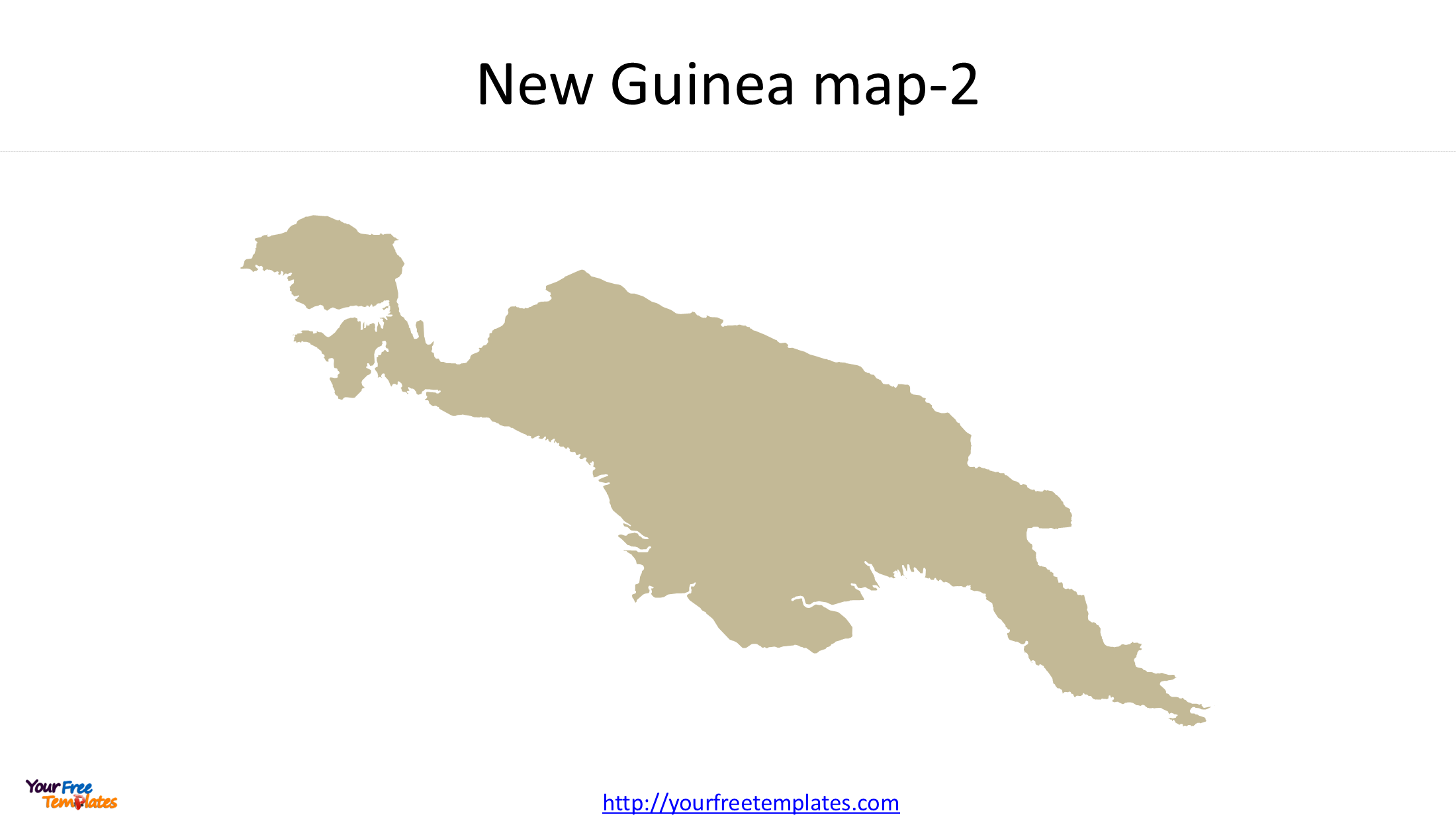 New Guinea Map Download: Island Outline & Political Map 2 New Guinea map